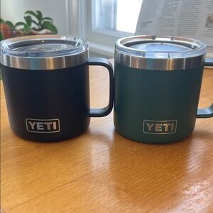 Yeti travel mug x2